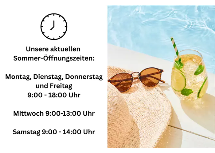Sommeröffnungszeiten